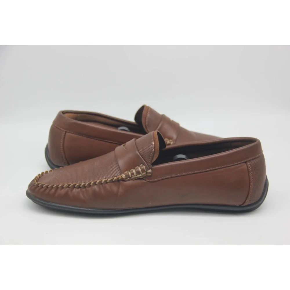 Nunn Bush Quail Valley Penny Dual Comfort Memory Foam Slip On Loafers 9.5M Brown
